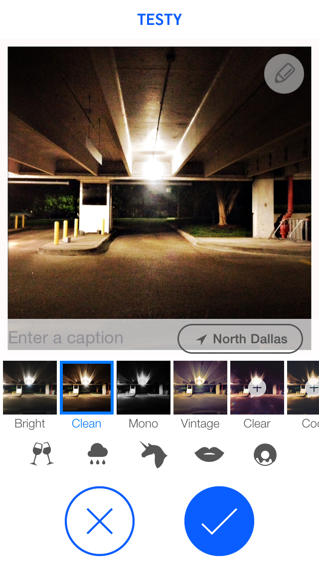Add a Caption. (DSPO add your location, but the AirDrop will drop all that)