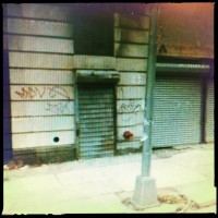 Tags and a Throw-Up, 162nd St., Jamaica, NY (Rephotographed), 2+ ways, 10 times