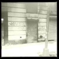 Tags and a Throw-Up, 162nd St., Jamaica, NY (Rephotographed), 2+ ways, 10 times