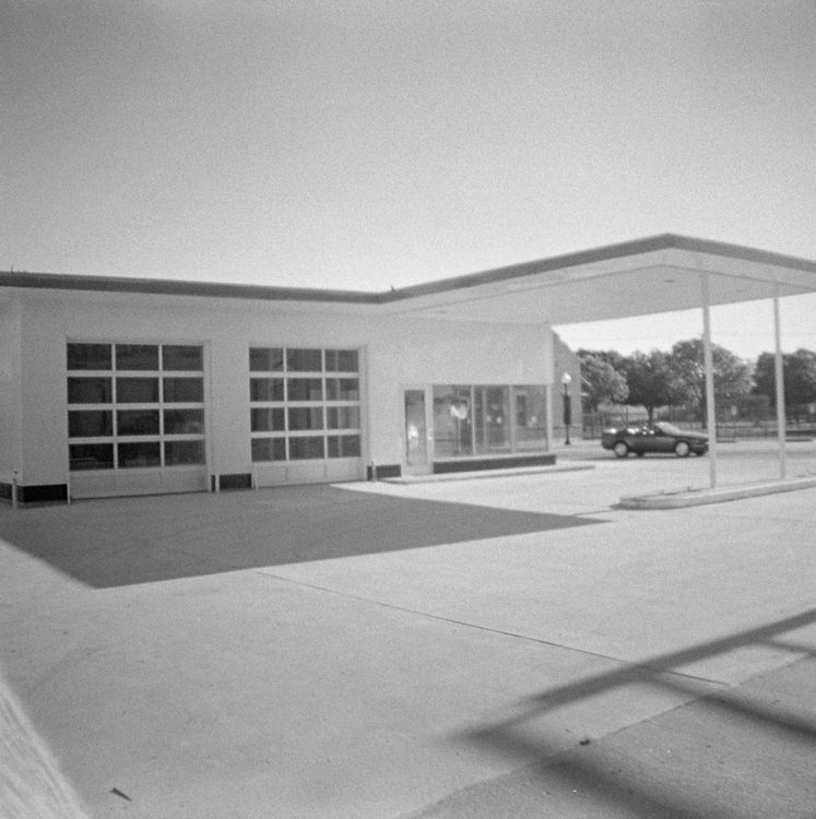 mini former gas station