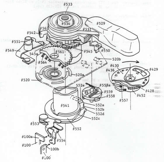 FG Shutter Dial Unit Mechanism