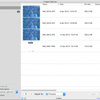 Image Capture Import Screen©JamesECockroft 20150415