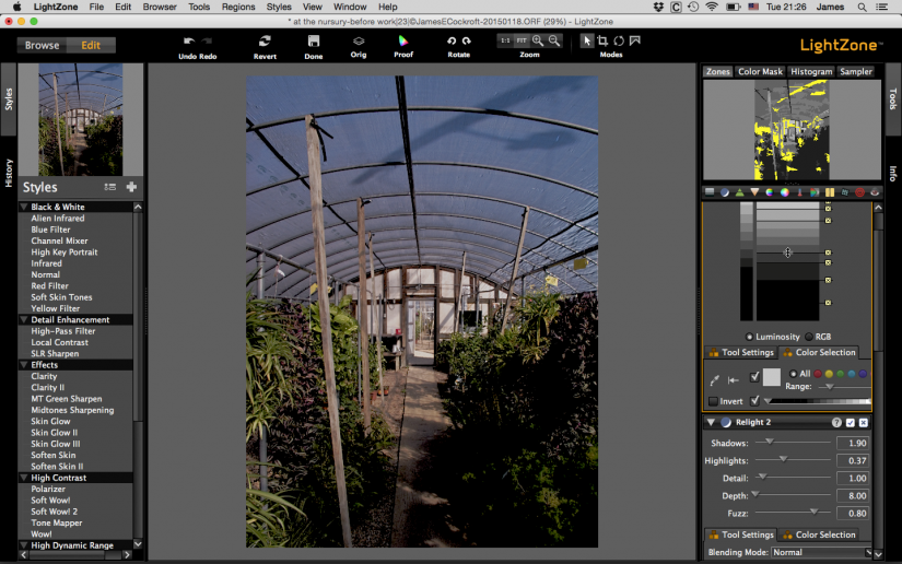 ZoneMapper Color Selection White
